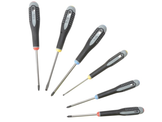 BE-9886 ERGO S/DRIVER SET 6PC PZ/PH/FL BAHCO