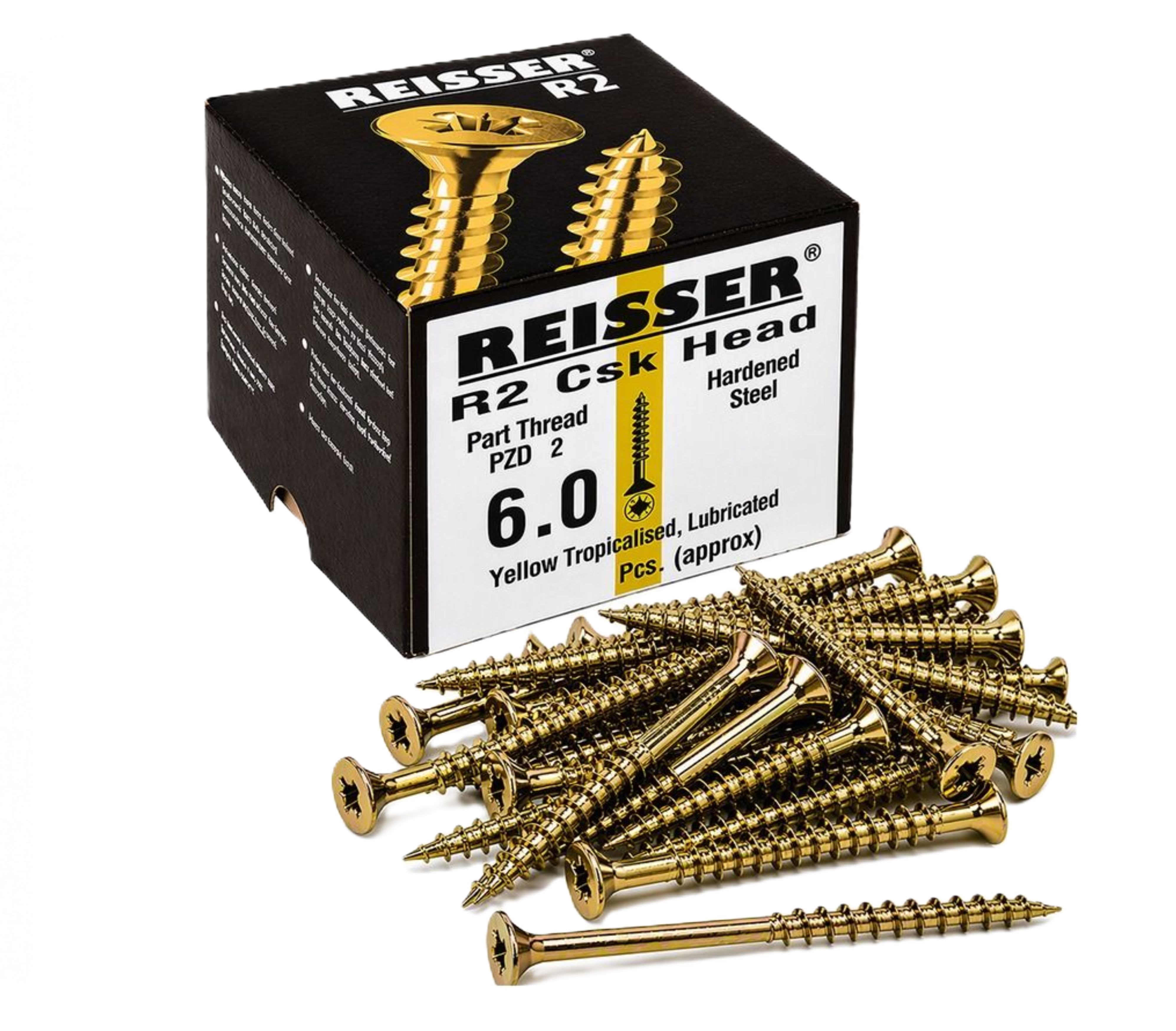 Reisser R2 Csk Yellow W/Screw IP