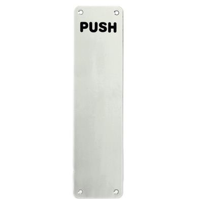 ' Push' Finger Plate SAA