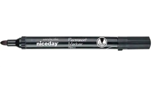 Black Permanent Marker Pen