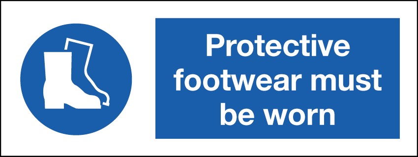 Protective Footwear Must Be Worn 400x150mm RP