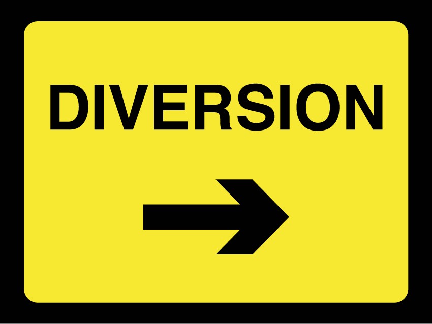 Diversion with Arrow Right