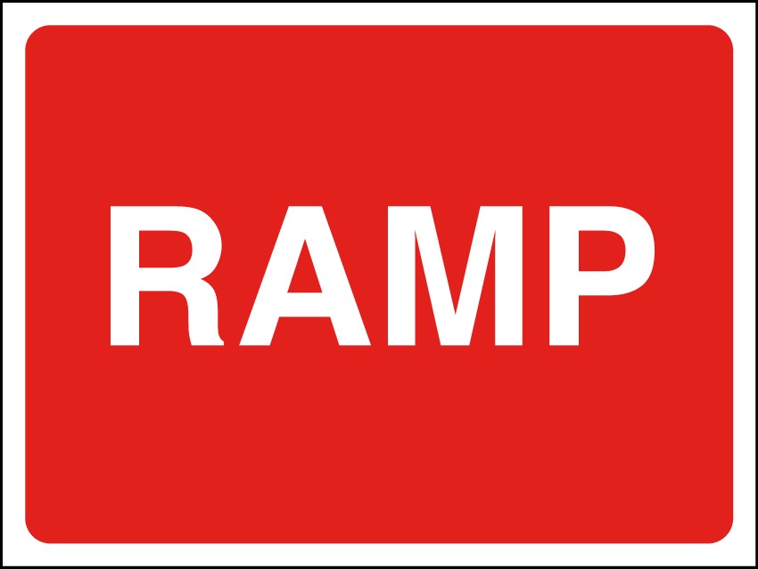 Ramp Sign - Zintec