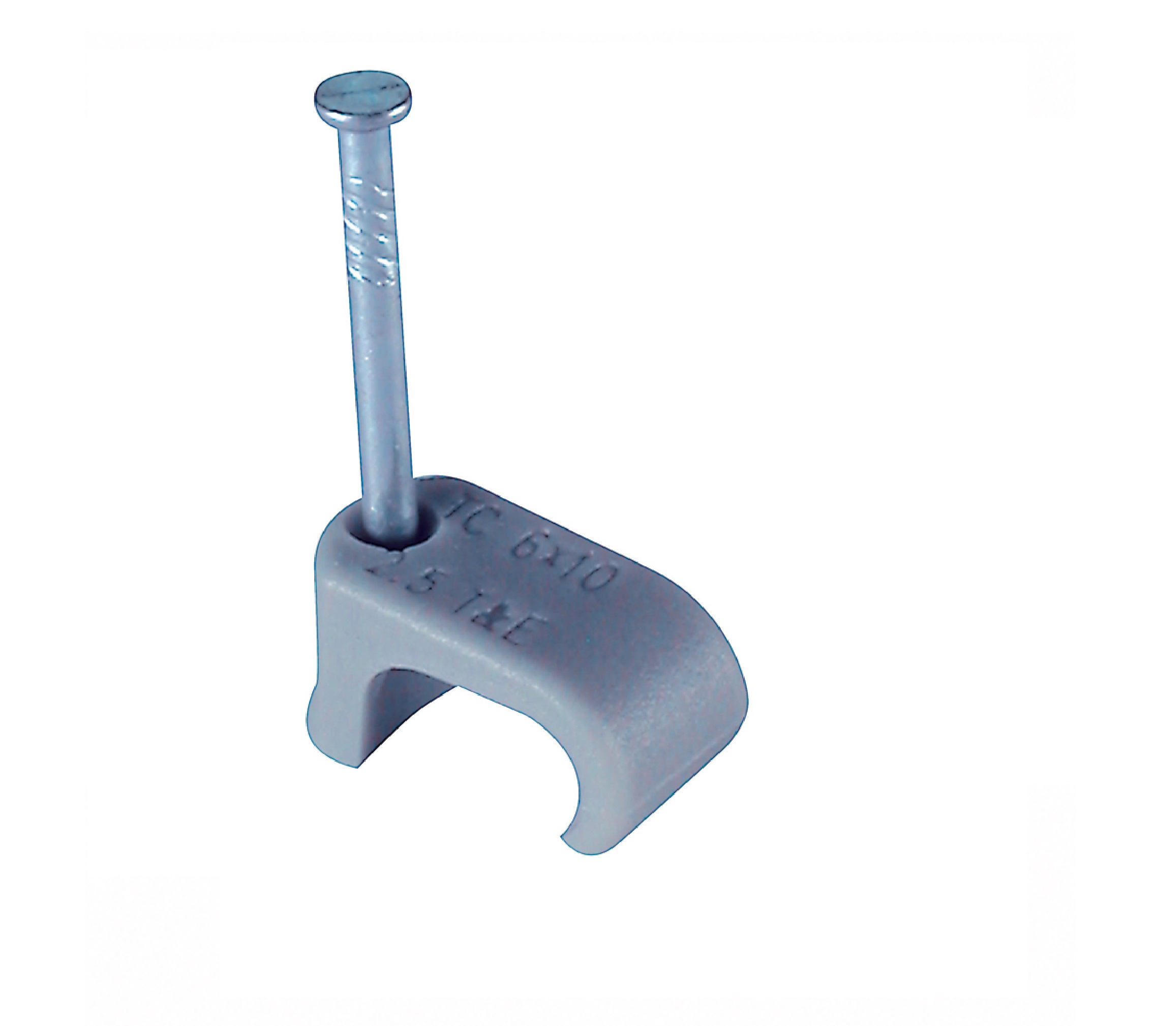 Grey Flat Cable Clips