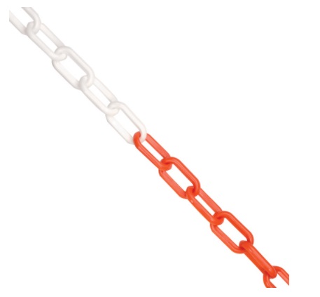 Red & White Plastic Chain 6mm x 25mtr