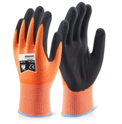 KutStop Micro Foam Nitrile Amber Cut 3