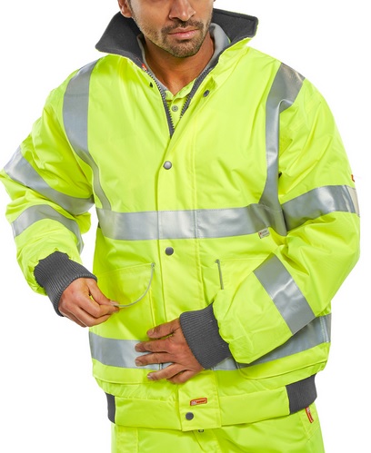 Super Hi Vis Bomber Jacket Class 3