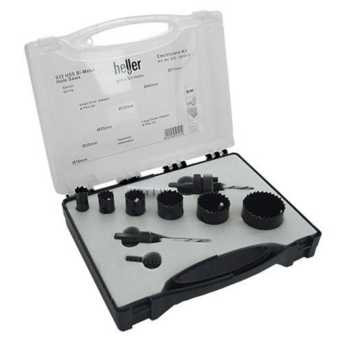 Heller Electricians Holesaw Kit 9 Pce