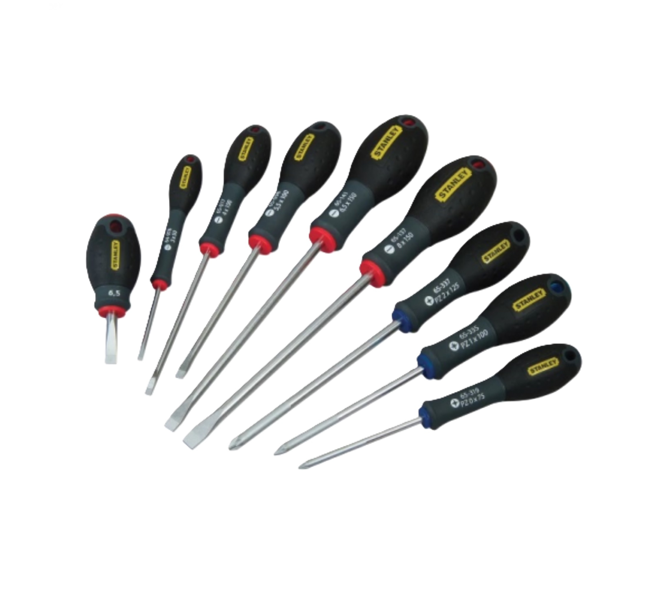 10 Pce Stanley Cushion Grip Screwdriver Set - 564977 / 265014