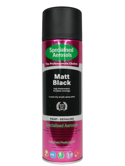 Black Aerosol Spray Paint