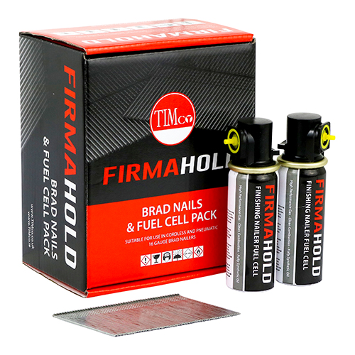 Straight Stainless Steel Firmahold Brad and Fuel Pack
