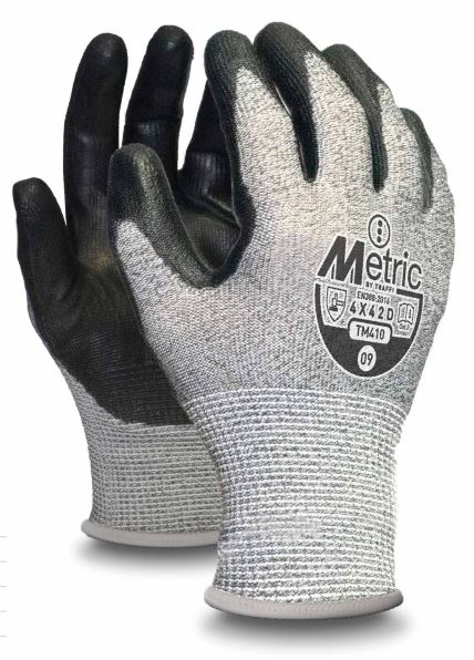 Cut D Grey PU Glove