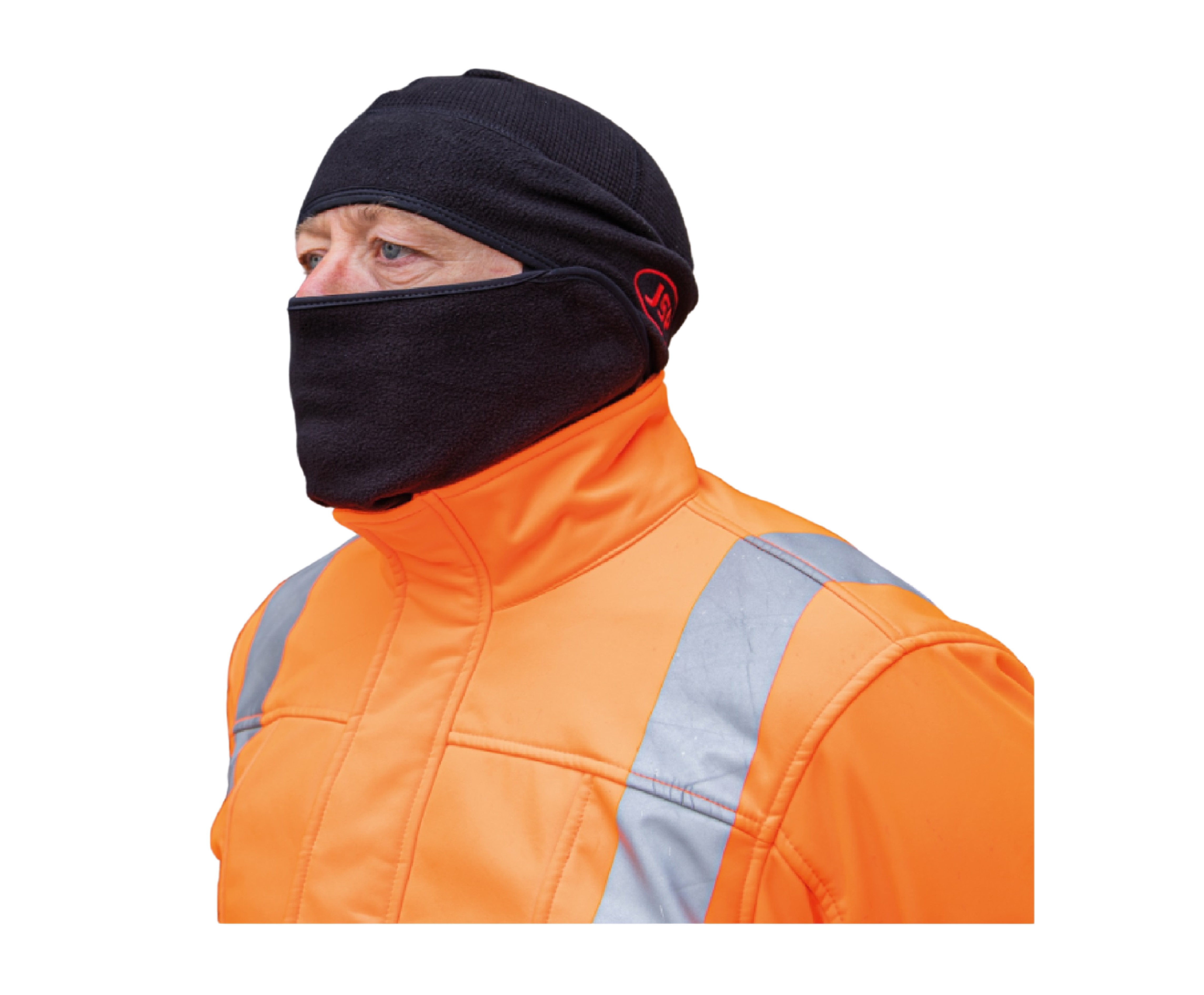 JSP Surefit™ Thermal Safety Helmet Liner c/w Removable Face Covering – M/L - Black