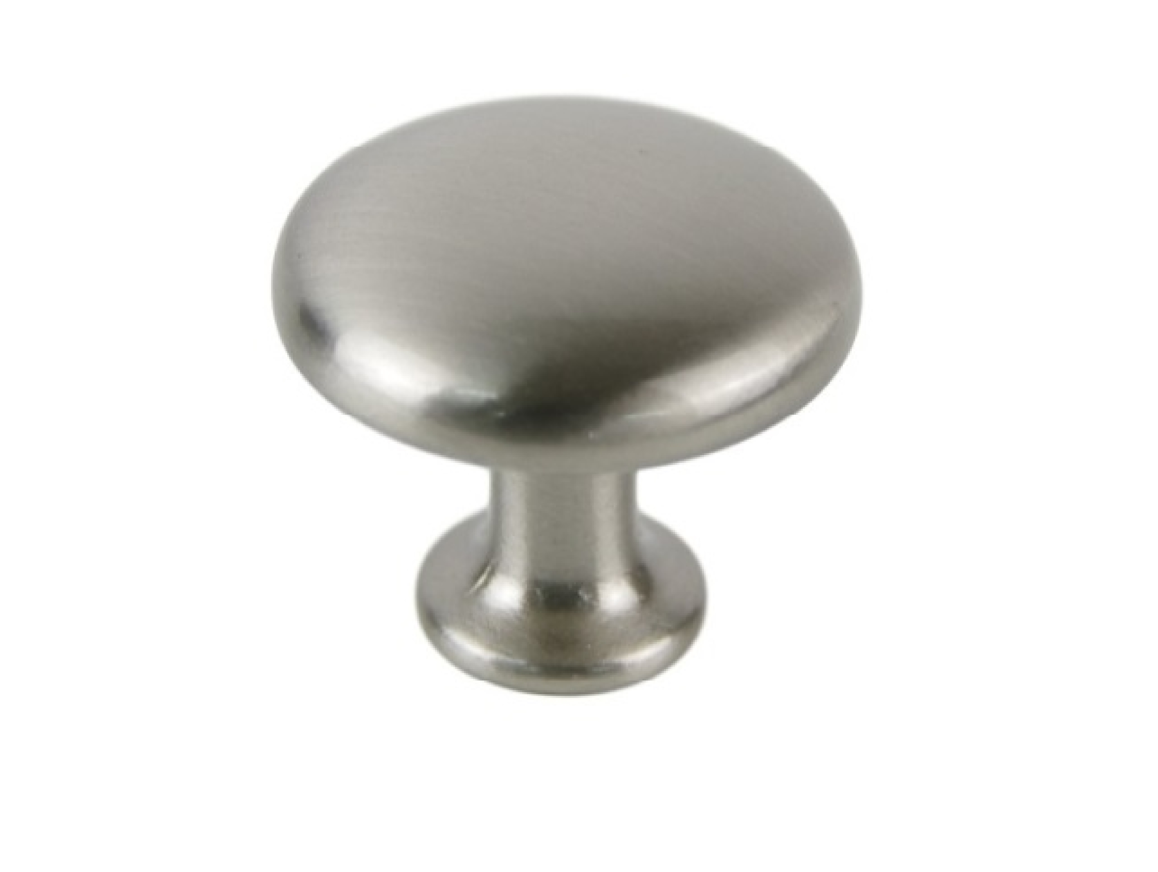 Round Cupboard Knob Matt Nickel