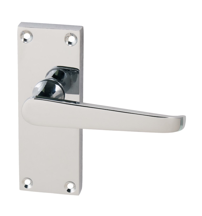 Victorian Polished Chrome Lever Latch