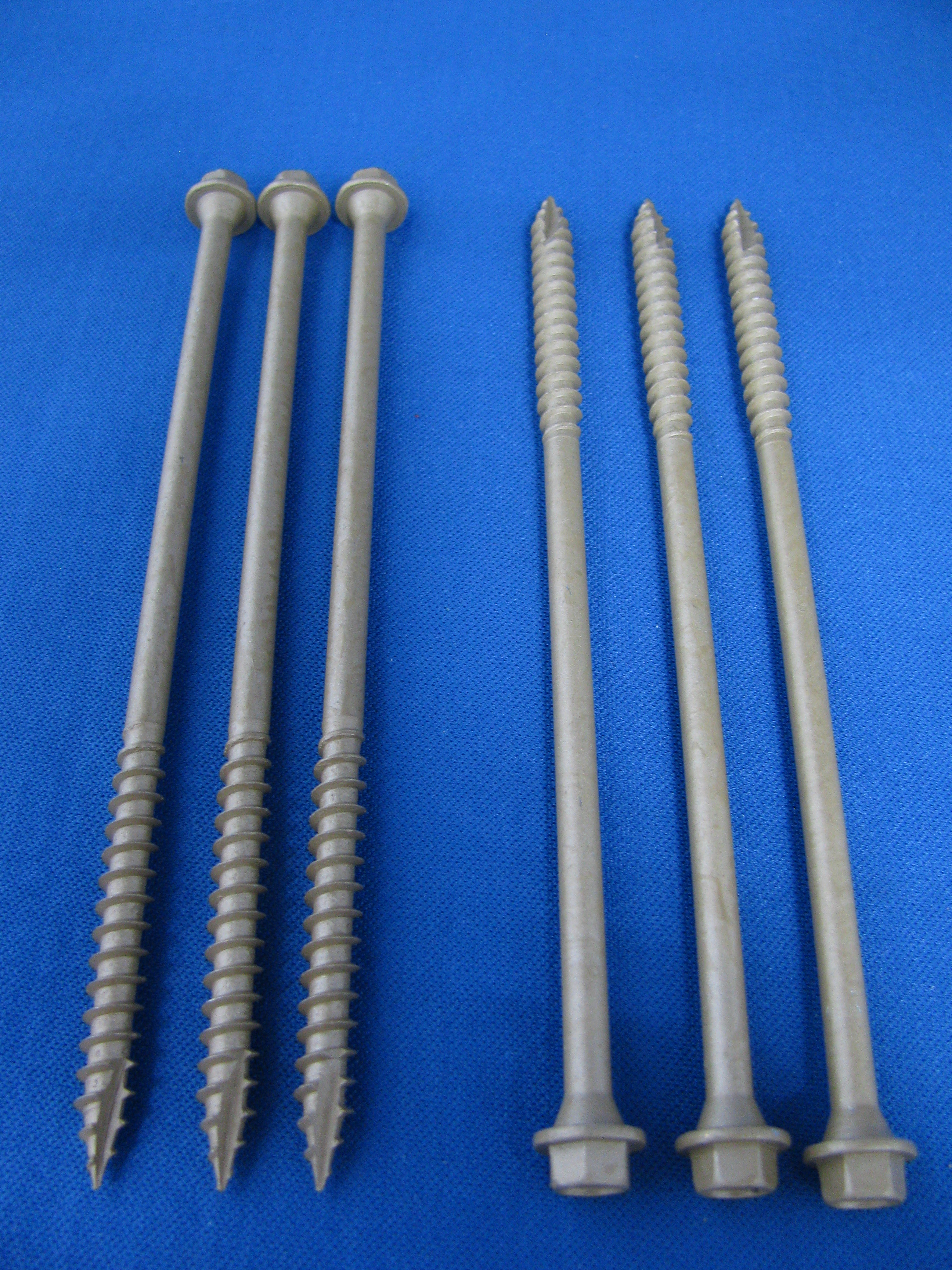 Hex Head Structural Timber Screw Brown Finish (Box 50)