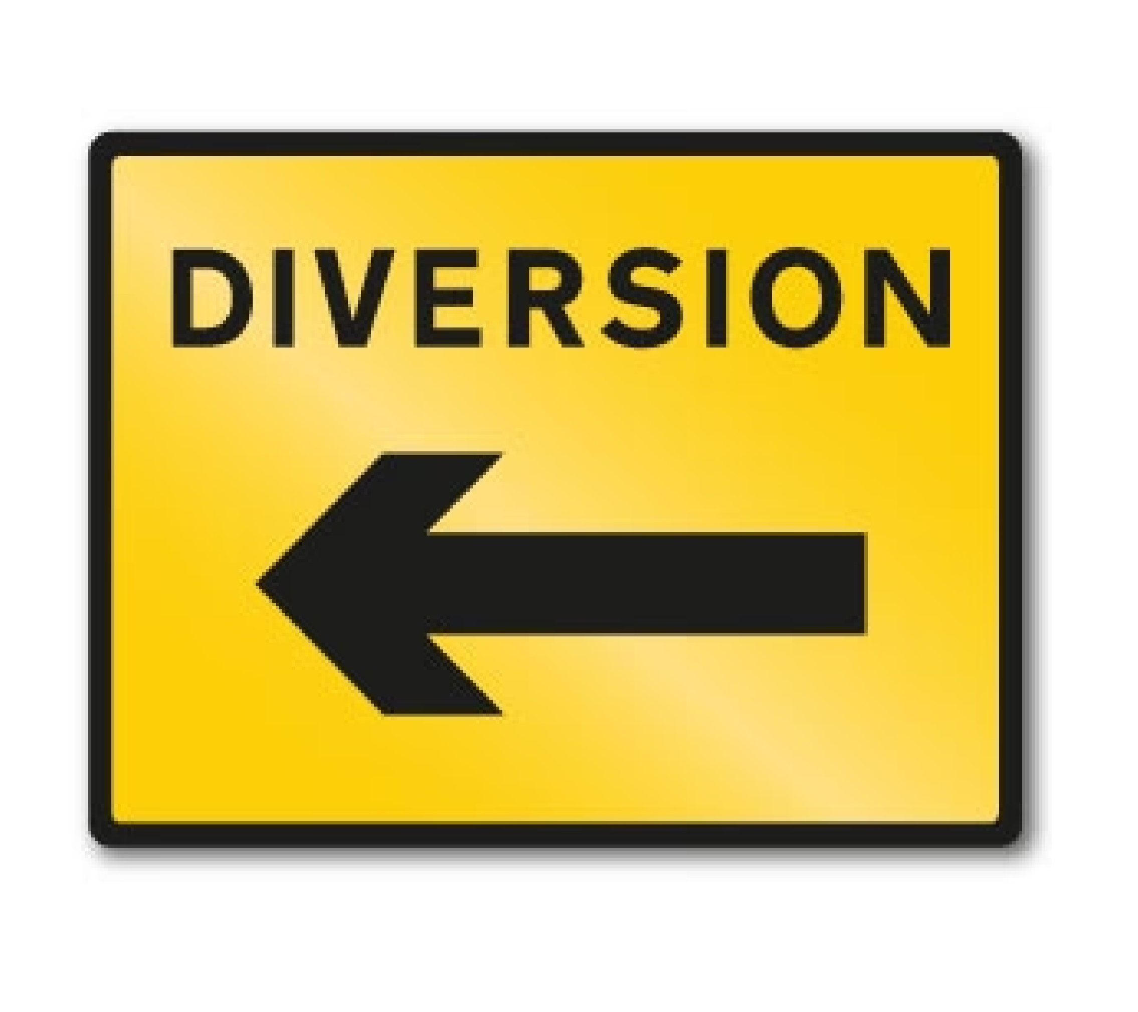 Diversion with Arrow Left
