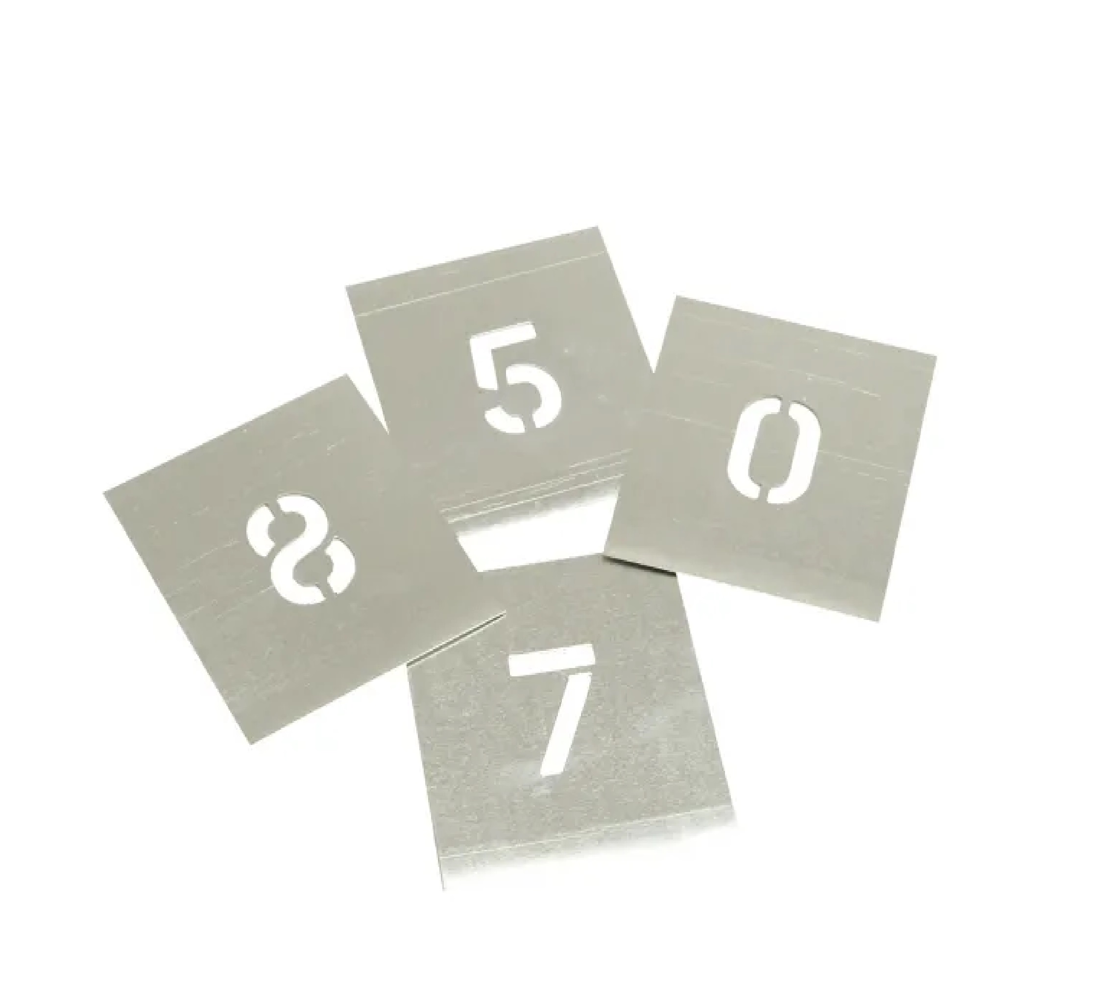 SET ZINC STENCILS LETTERS 6IN ATB